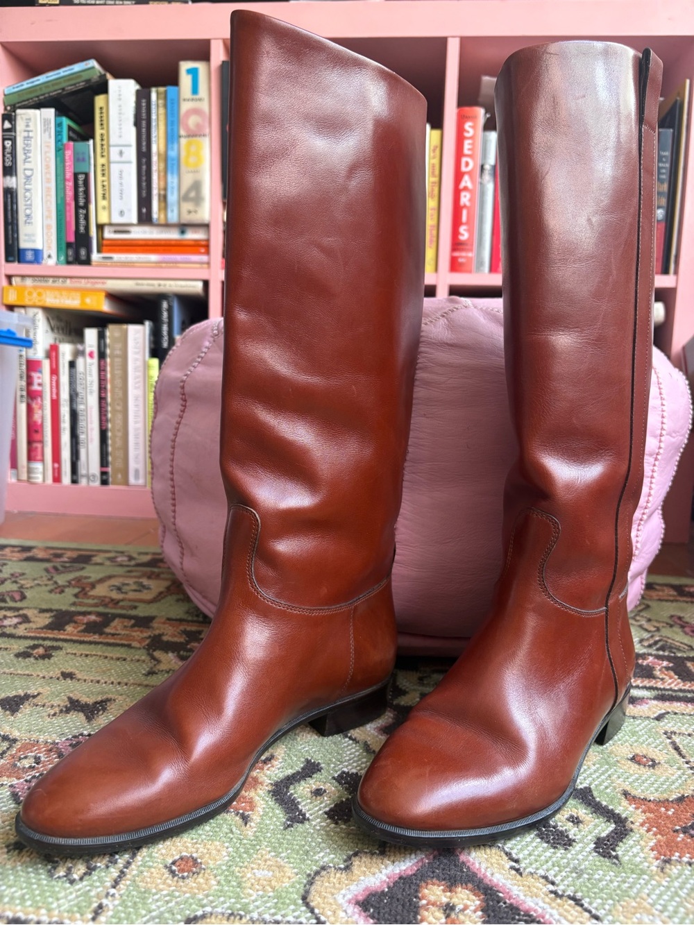 Women's Tall Leather Riding Boots - Brown